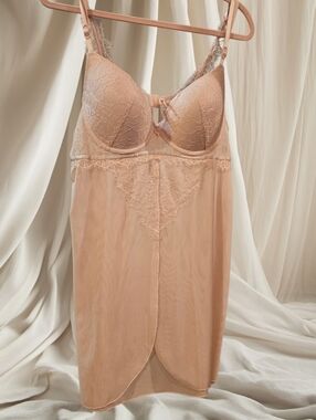 La Vie En Rose Women's Plus-Size Pink Babydoll